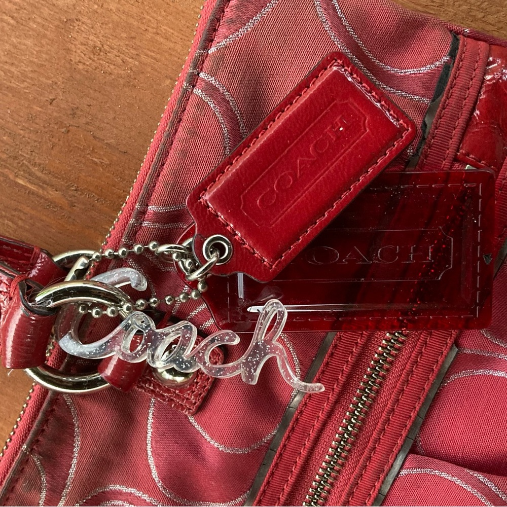 100% Authentic Coach Poppy Signature Glam Tote | Pre-loved | GUC - Picture 3 of 9